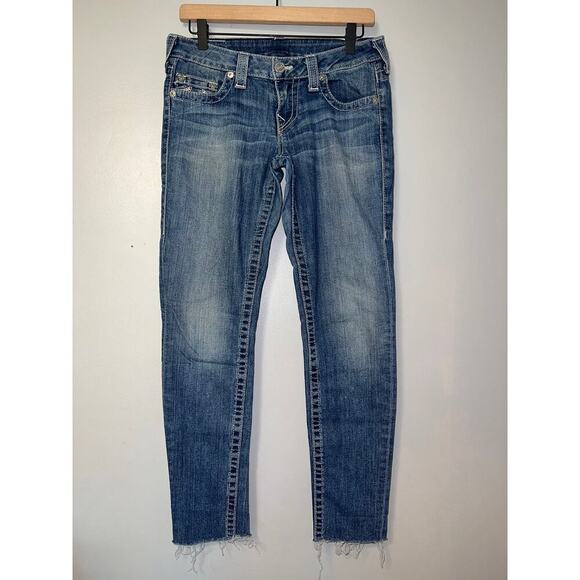 True Religion raw hem skinny jeans size 28 - Picture 1 of 7